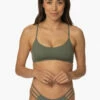 Cloud Break Bikini Bottom - Eucalyptus -JOLYN Sales Swim Bottoms Cloud Break Solid Eucalyptus Front TiaSurf MonicaWalsh 020923