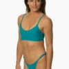 Darya Bikini Bottom - Encinitas -JOLYN Sales Swim Bottoms Darya Solids Encinitas FrontSide MichelleMason JSD2.23 030723