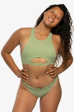 Isabel Bikini Bottom - Aspen -JOLYN Sales Swim Bottoms Isabel Solid Front Aspen JSD1 Maya 031722