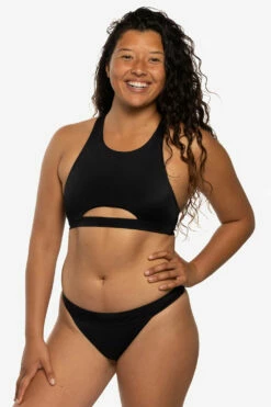 Isabel Bikini Bottom - Black -JOLYN Sales Swim Bottoms Isabel Solid Front Black BLK JSD1 Maya 031722