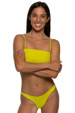 Kelia Bikini Bottom - Pear -JOLYN Sales Swim Bottoms Kelia Solid Front Pear EKSD1 Laura 021822
