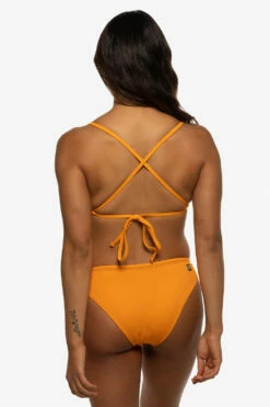 Koa Bikini Bottom - Mandarin -JOLYN Sales Swim Bottoms Koa Solid Mandarin Back Liz 052422