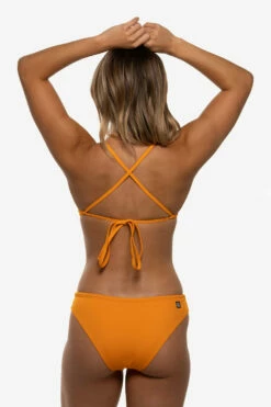 Koa Bikini Bottom - Mandarin -JOLYN Sales Swim Bottoms Koa Solid Mandarin Back Mia 052022