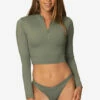 Lennox Bikini Bottom - Eucalyptus -JOLYN Sales Swim Bottoms Lennox Solid Eucalyptus Front TiaSurf MiskaSykora 021023