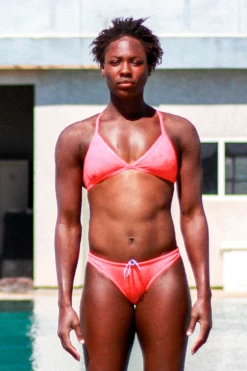 Midl Bikini Bottom - Mango -JOLYN Sales Swim Bottoms Midl Solid Front Hot Pink HP AshleighJohnson Lifestyle 2020