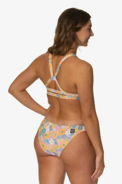 Midl Bikini Bottom - Buttercup -JOLYN Sales Swim Bottoms Midl Solids Buttercup Back Side LaurenMcKenna 030923