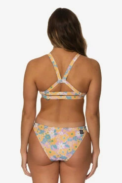 Midl Bikini Bottom - Buttercup -JOLYN Sales Swim Bottoms Midl Solids Buttercup Back LaurenMcKenna 030923