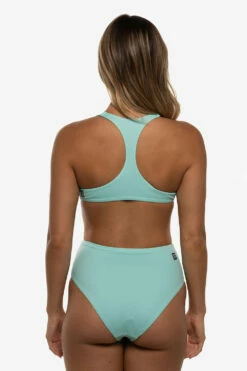 Natia Bikini Bottom - Aqua -JOLYN Sales Swim Bottoms Natia Solid Aqua Back Mia 052022