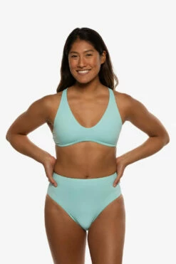 Natia Bikini Bottom - Aqua -JOLYN Sales Swim Bottoms Natia Solid Aqua Front Liz 052422 e83b907c f886 46db 87ab 115f4bb4edb7