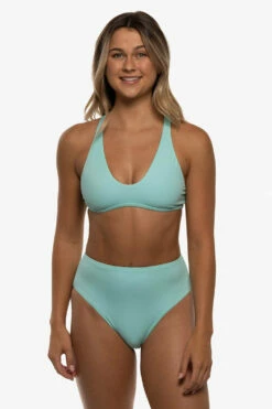 Natia Bikini Bottom - Aqua -JOLYN Sales Swim Bottoms Natia Solid Aqua Front Mia 052022 7e0d814d db55 45bf bd93 913319ab9db9