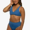 Natia Bikini Bottom - Azul -JOLYN Sales Swim Bottoms Natia Solid Azul Front Liz 052422