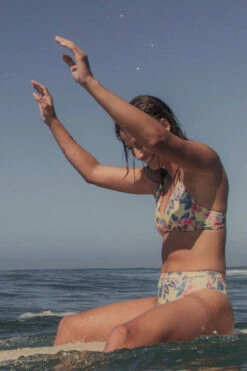 Nora Bikini Bottom - Catalina Island -JOLYN Sales Swim Bottoms Nora Print Catalina Island CATALINAISLAND Side2 ModelA JOLYNsurf