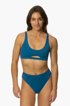 Nora Bikini Bottom - Huntington -JOLYN Sales Swim Bottoms Nora Solids Huntington Front MichelleMason JSD2.23 030723