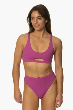 Nora Bikini Bottom - Leucadia -JOLYN Sales Swim Bottoms Nora Solids Leucadia Front MichelleMason JSD2.23 030723