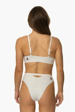 Nora Bikini Bottom - White -JOLYN Sales Swim Bottoms Nora Solids White Back MichelleMason JSD2.23 030723
