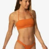 Padang Padang Bikini Bottom - Ginger 1 Padang Padang Bikini Bottom - Ginger -JOLYN Sales Swim Bottoms Padang Padang Solid Ginger Front Side TiaSurf MiskaSykora 021023