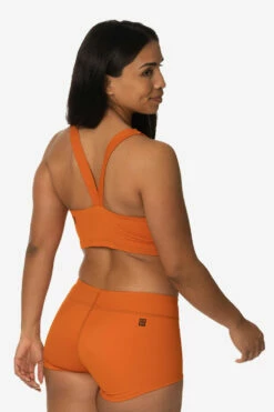 Piha Surf Short - Ginger -JOLYN Sales Swim Bottoms Piha Solid Ginger Back Side TiaSurf KianiSouza 020923