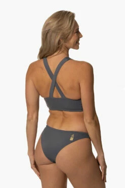 Playa Bikini Bottom - Graphite -JOLYN Sales Swim Bottoms Playa Solid Graphite BackSide CourtneySurf ChristinaQuakernik 021123