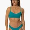 Summer Bikini Bottom - Encinitas -JOLYN Sales Swim Bottoms Summer Solids Encinitas Front MichelleMason JSD2.23 030723