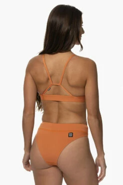 Zoe Bikini Bottom - Tawny -JOLYN Sales Swim Bottoms Zoe Solid Tawny SideBack KarolMartin 121322