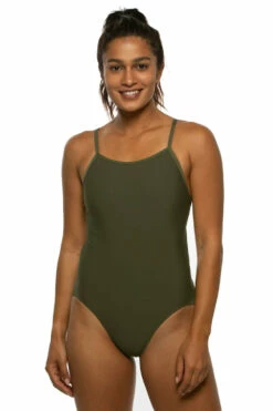 Devon Swim Onesie - Army