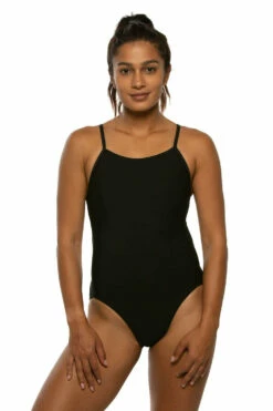 Devon Swim Onesie - Black