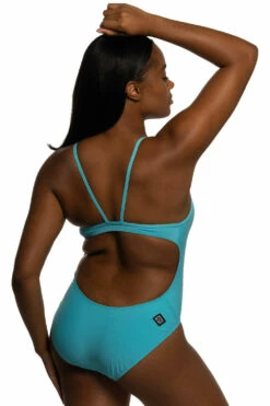 Devon Swim Onesie - Hawaii Blue