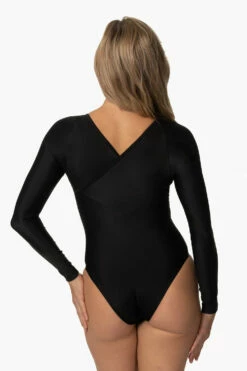 Endure Onesie - Black -JOLYN Sales Swim Onesies Endure Solid Black Back CourtneySurf ChristinaQuakernik 021123