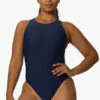 Fairlie Water Polo Suit - Navy 2 Fairlie Water Polo Suit - Navy -JOLYN Sales Swim Onesies Fairlie Solid Navy Front KianiSouza 112222