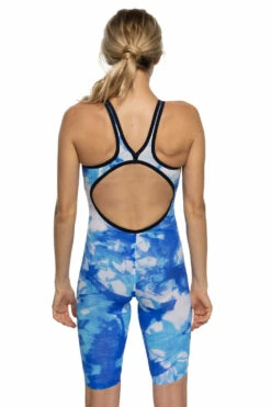 Fuse Fixed-Back Tech Suit - Tides Dye -JOLYN Sales Swim Onesies Fuse Print Back Tides Dye JOLYNxFinis Hillary 072021