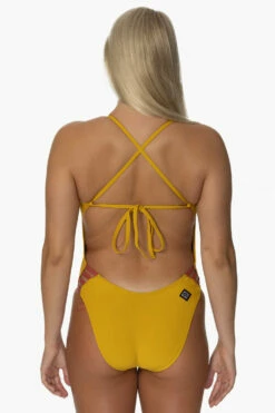 Gavin Swim Onesie - Mustard Contrast 11 Gavin Swim Onesie - Mustard Contrast -JOLYN Sales Swim Onesies Gavin Contrast MUSTMULTI Back Emi 090122