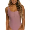 Gemma Surf One Piece - Orchid 1 Gemma Surf One Piece - Orchid -JOLYN Sales Swim Onesies Gemma Solid Front Orchid EKSD1 Eryn 022122