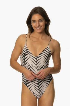 Juana Surf One Piece - Pacific -JOLYN Sales Swim Onesies Juana Prints Pacific Front MichelleMason JSD2.23 030723