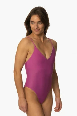 Juana Surf One Piece - Leucadia -JOLYN Sales Swim Onesies Juana Solids Leucadia FrontSide MichelleMason JSD2.23 030723