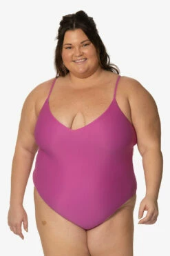 Juana Surf One Piece - Leucadia -JOLYN Sales Swim Onesies Juana Solids Leucadia Front CarlyCompton JSD2.23 021023