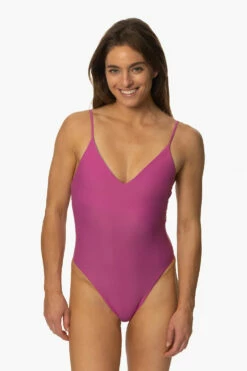 Juana Surf One Piece - Leucadia -JOLYN Sales Swim Onesies Juana Solids Leucadia Front MichelleMason JSD2.23 030723