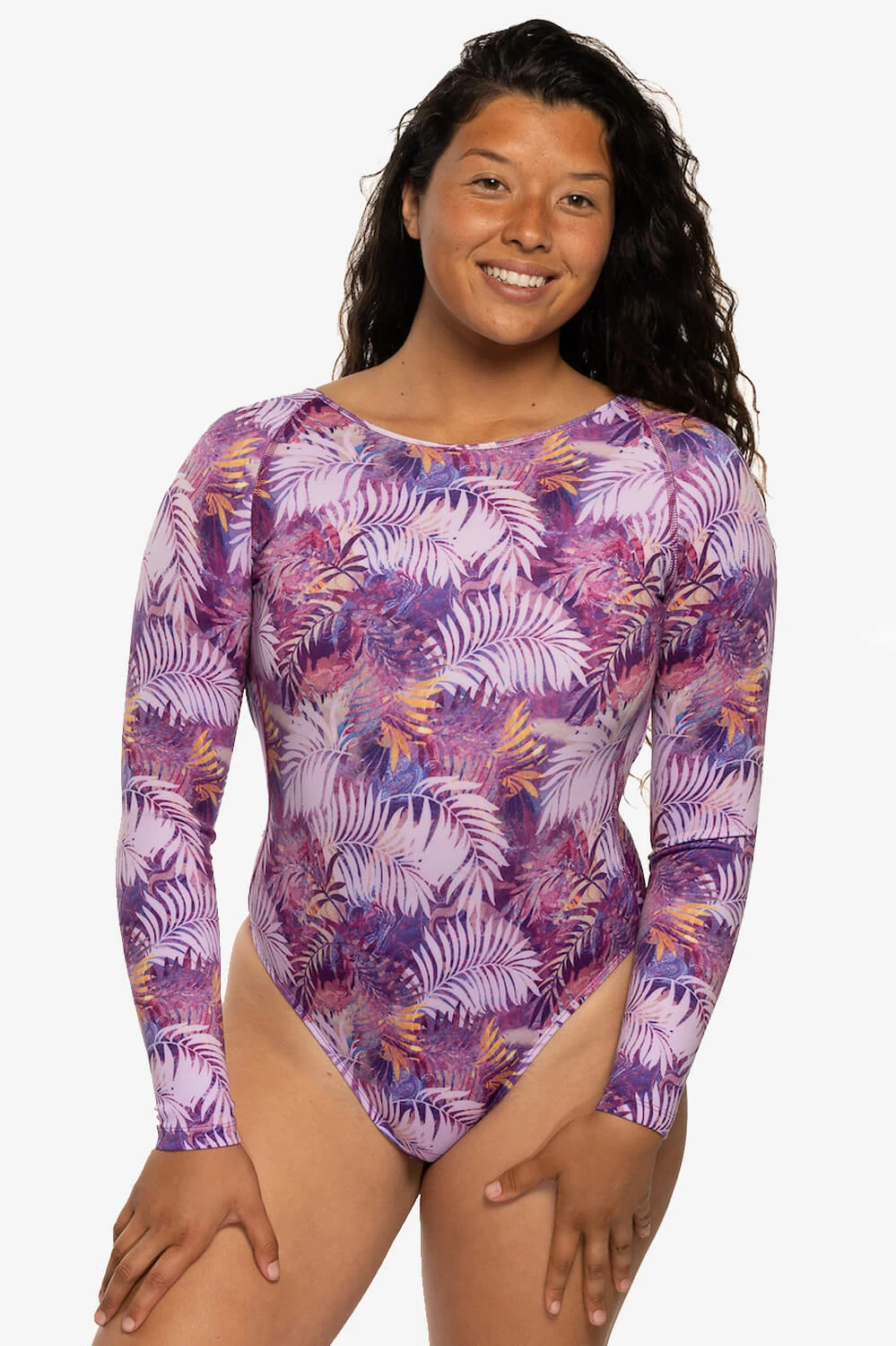 Lennon Long Sleeve Surf One Piece - Palm Daze 5 Lennon Long Sleeve Surf One Piece - Palm Daze - Image 3