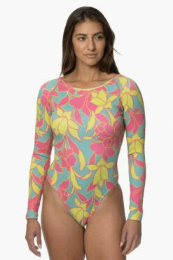 Lennon Long Sleeve Surf One Piece - Treasure Island
