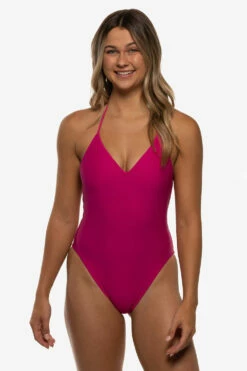 Lucia Surf One Piece - Jazzy -JOLYN Sales Swim Onesies Lucia Solid Jazzy Front Mia 052022