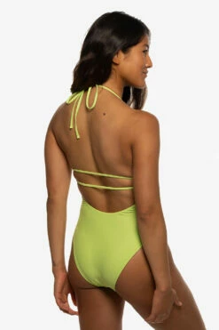 Lucia Surf One Piece - Limeade 15 Lucia Surf One Piece - Limeade -JOLYN Sales Swim Onesies Lucia Solid Limeade Side Liz 052422