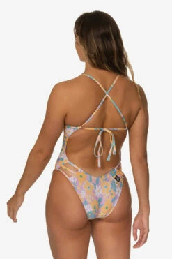 Nico 3 Swim Onesie - Buttercup 10 Nico 3 Swim Onesie - Buttercup -JOLYN Sales Swim Onesies Nico 3 Solids Buttercup Back Side LaurenMcKenna 030923