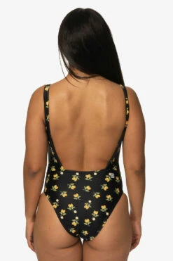 Nova Scotia Surf Onesie - Lemon Drop -JOLYN Sales Swim Onesies Nova Scotia Print Lemon Drop LEMONDROP Back TiaSurf KianiSouza 020923