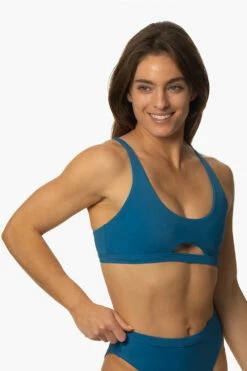 Amelia Bikini Top - Huntington -JOLYN Sales Swim Tops Amelia Solids Huntington FrontSide MichelleMason JSD2.23 030723