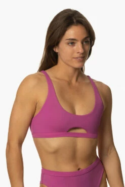 Amelia Bikini Top - Leucadia -JOLYN Sales Swim Tops Amelia Solids Leucadia FrontSide MichelleMason JSD2.23 030723