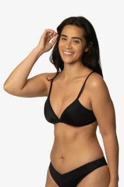 Artemis Bikini Top - Black -JOLYN Sales Swim Tops Artimis Solids Black Front Side Destiny CSGD1 041123