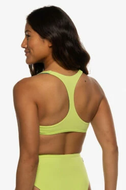 Aster Bikini Top - Limeade -JOLYN Sales Swim Tops Aster Solid Limeade Back Liz 052422