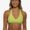 Aster Bikini Top - Limeade 2 Aster Bikini Top - Limeade -JOLYN Sales Swim Tops Aster Solid Limeade Front Mia 052022