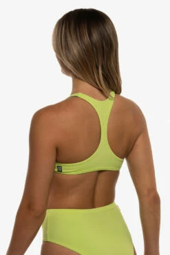 Aster Bikini Top - Limeade -JOLYN Sales Swim Tops Aster Solid Limeade Side Mia 052022