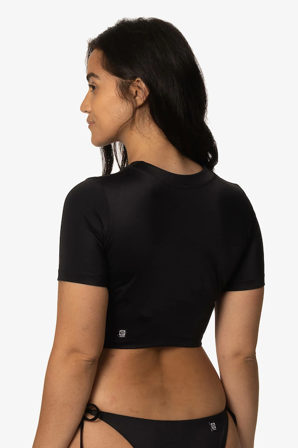 Aurora Short Sleeved Crop Rashie - Black 5 Aurora Short Sleeved Crop Rashie - Black - Image 3