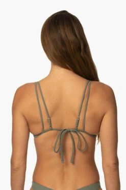 Burleigh Bikini Top - Eucalyptus -JOLYN Sales Swim Tops Burleigh Solid Eucalyptus Back TiaSurf MiskaSykora 021023